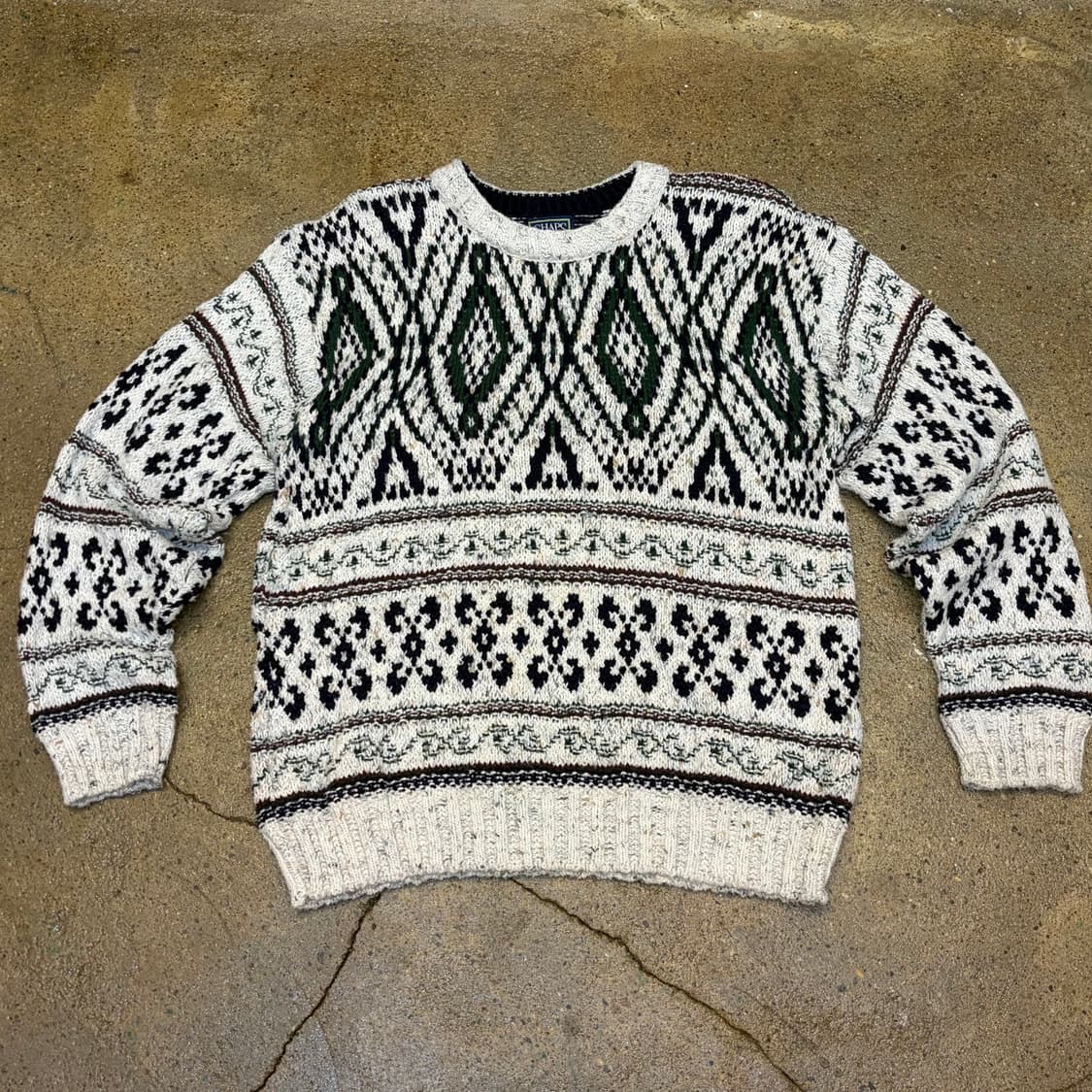 90s Made in USA 빈티지 챕스 랄프로렌 크리스마스 니트 상품이미지1