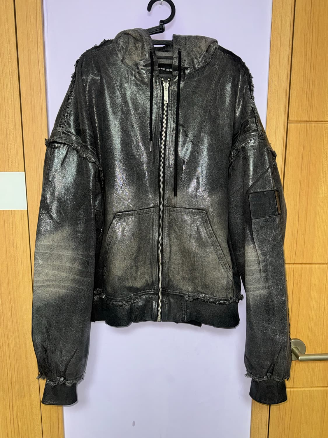 RACER WORLDWIDE BLACK WAXED BOMBER 상품이미지4