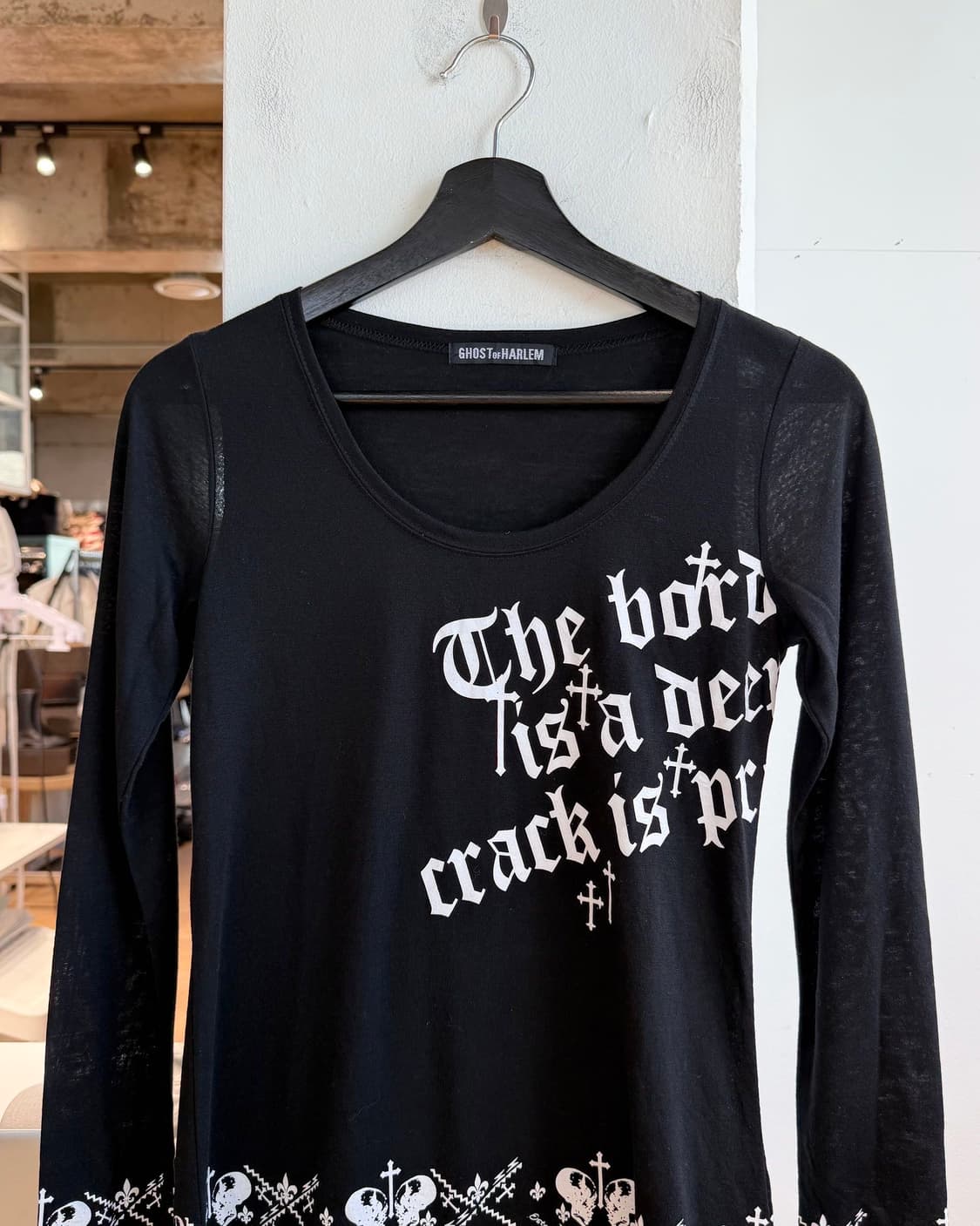 고스트 오브 할렘 블랙 레이어드 롱슬리브  상품이미지3