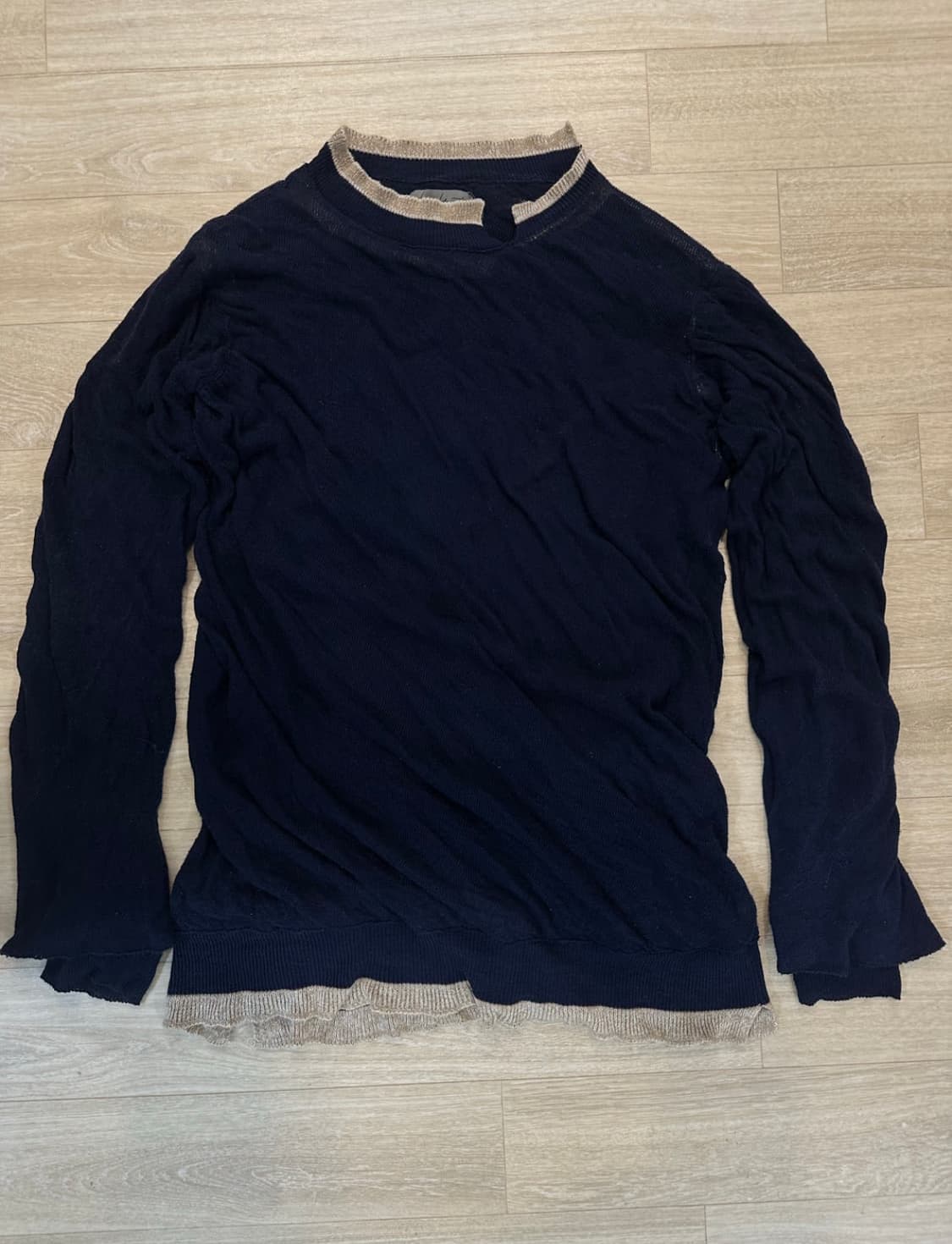 요지야마모토 뿌르옴므 트위트스 니트 상품이미지1