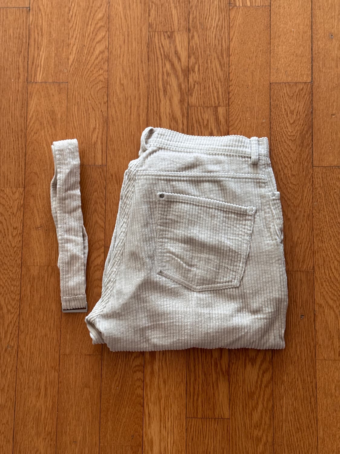 함오피스 ham 11pants 코듀로이 팬츠 베이지 사이즈 1 (28) 상품이미지1