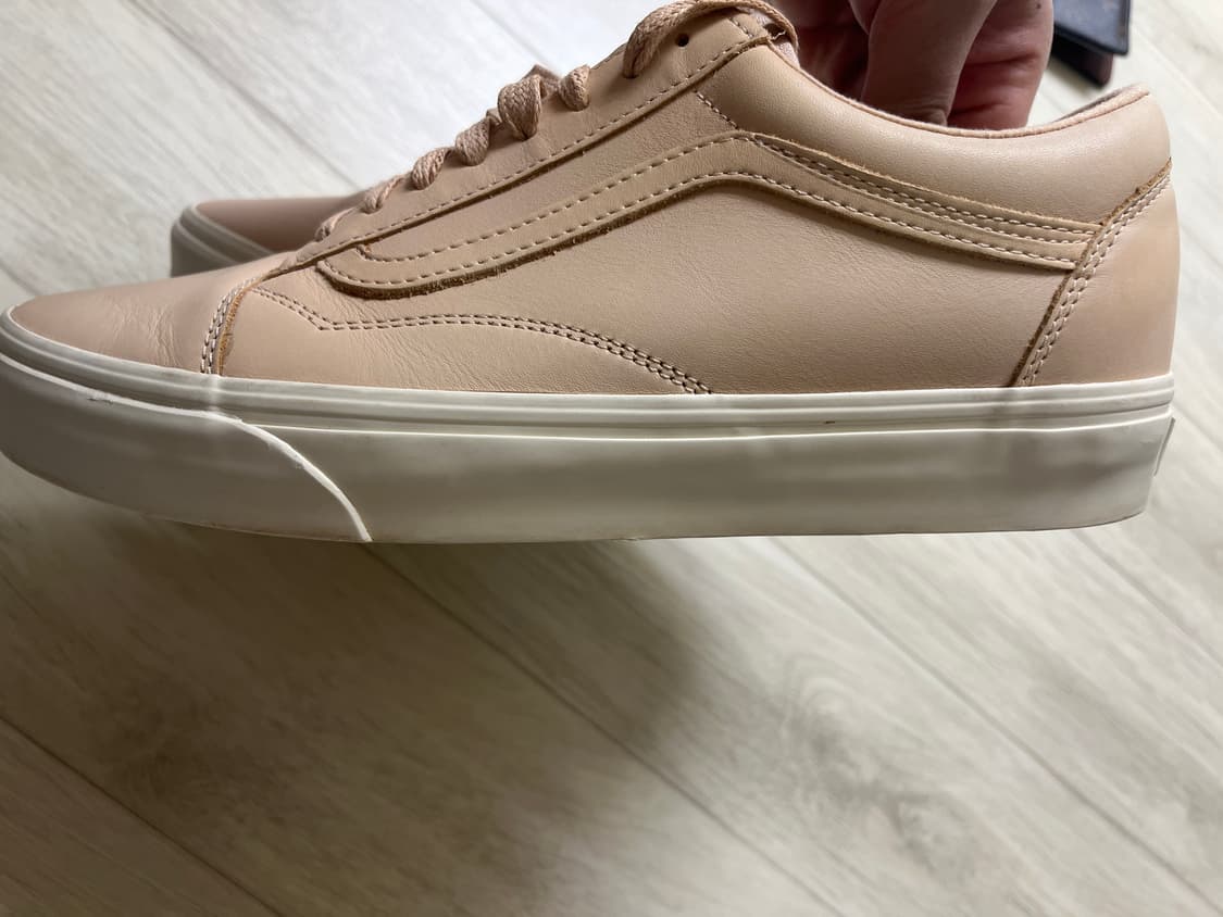 Vans 반스 올드스쿨 베지터블 레더 탄 US9 270 반더스킴 상품이미지3