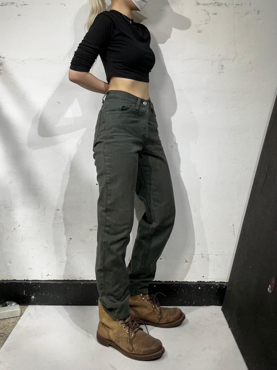 리바이스 17501 카키 워크 데님 팬츠 청바지 M 상품이미지1