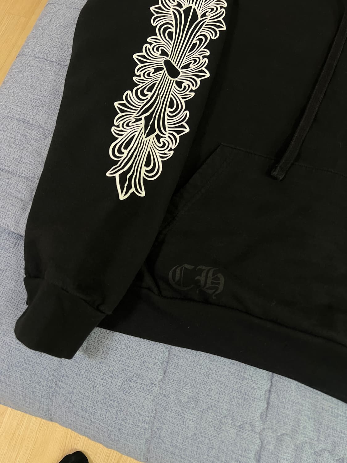 [L] 크롬하츠 홀스슈 플로랄 후드 상품이미지4