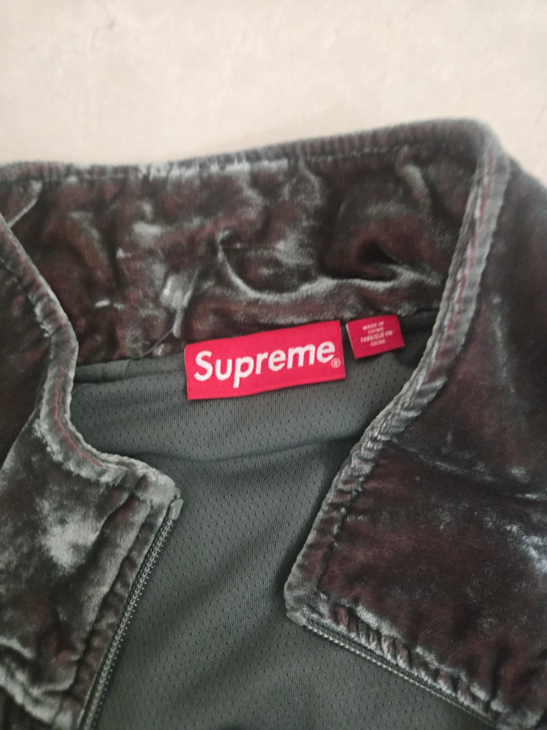 슈프림 크러쉬드 벨벳 자켓 L 상품이미지4