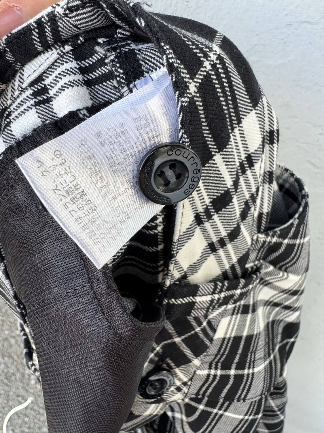 [Courrèges] 빈티지 꾸레쥬르 스포츠 푸투르 체크 팬츠 상품이미지5