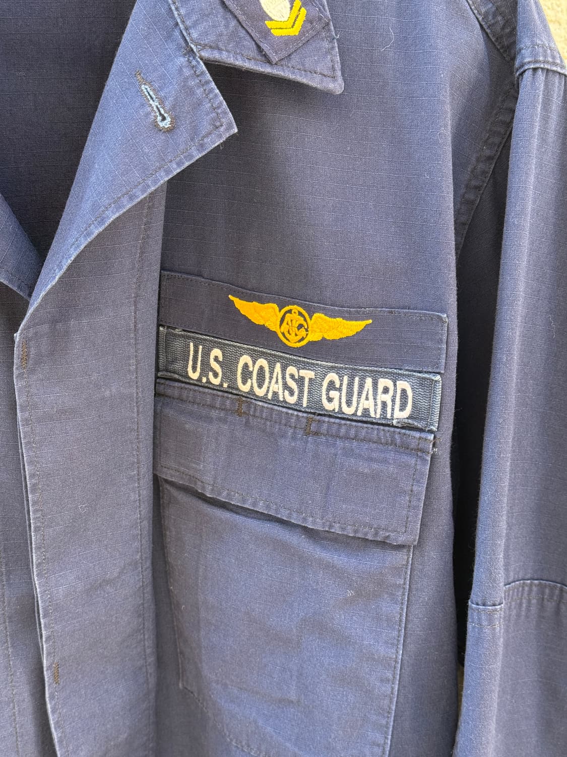 90s USCG (미국 해안 경비대) 립스탑 셔츠 (44) 상품이미지2