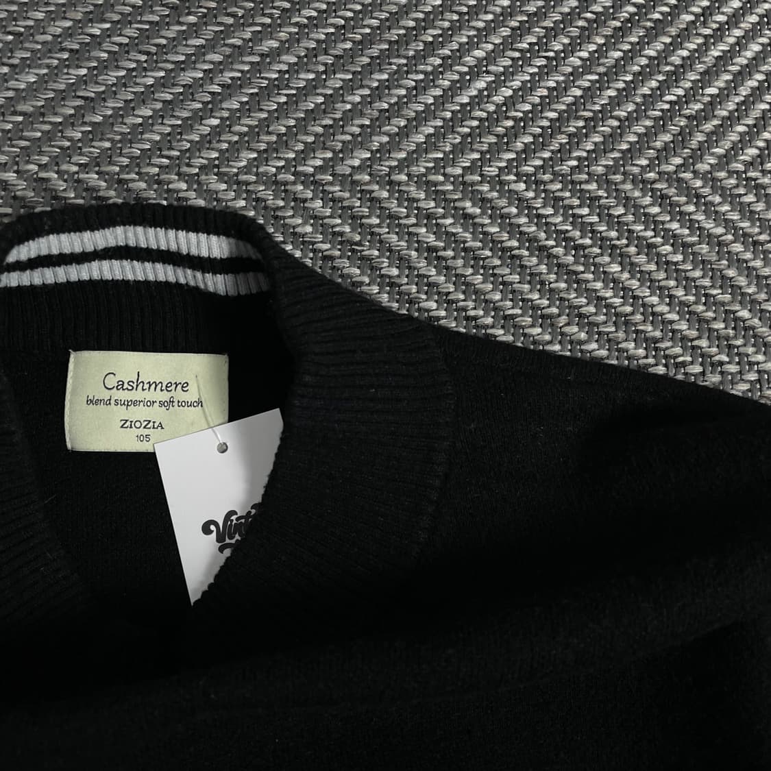 지오지아 캐시미어 블랙 미니멀 폴라 니트y 3693 상품이미지5
