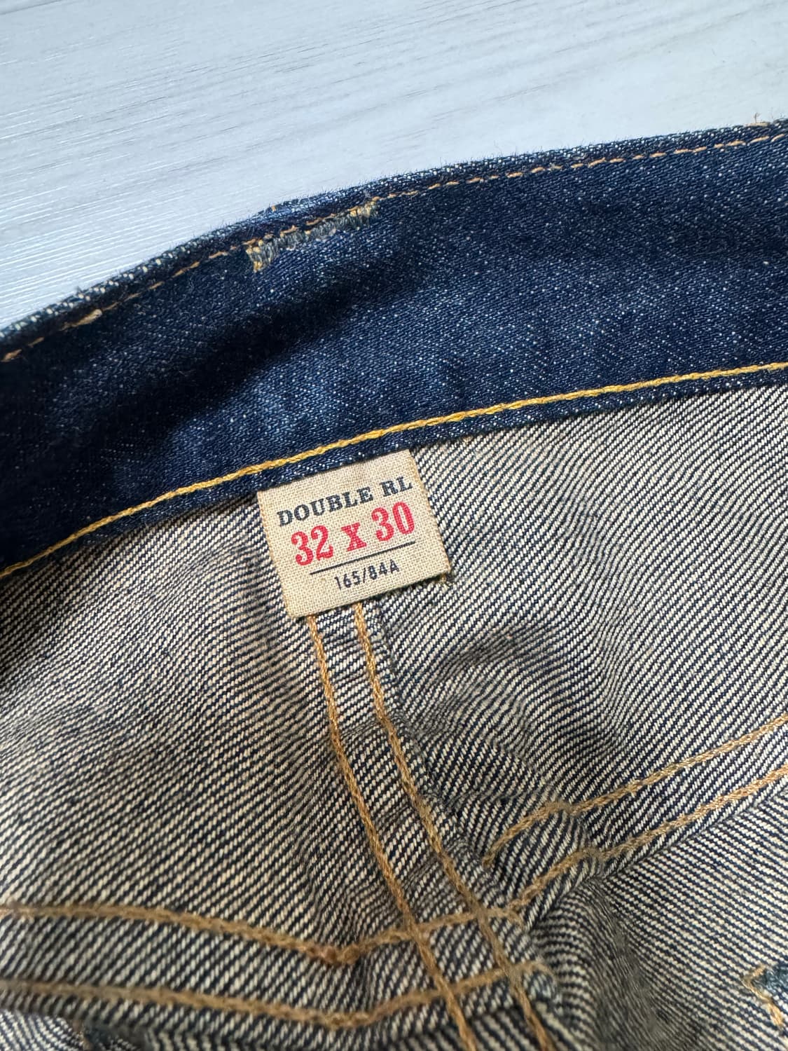 RRL 더블알엘 스트레이트 레그 셀비지 데님 32x30 상품이미지4