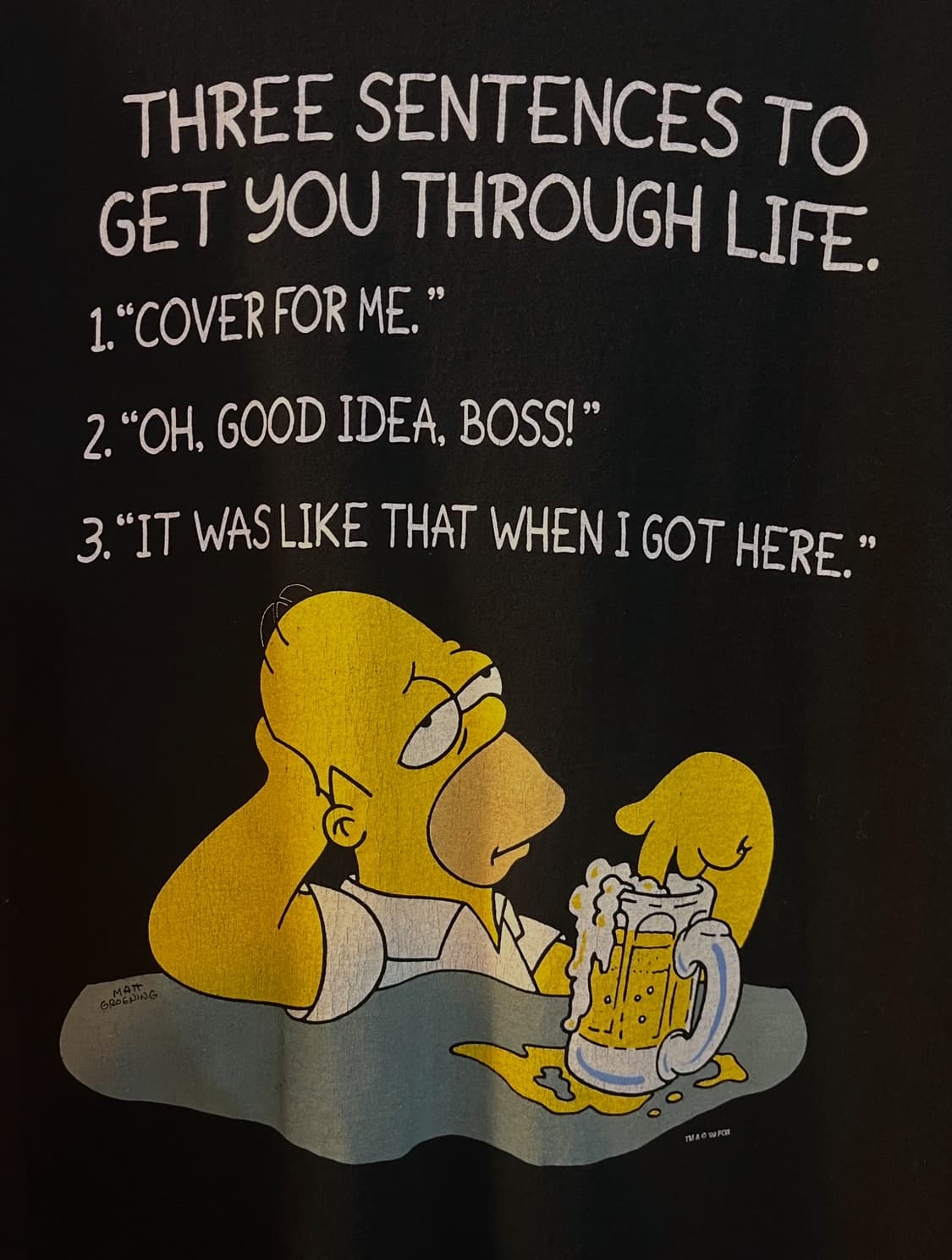 90s Vintage simpson 빈티지심슨티셔츠 상품이미지3