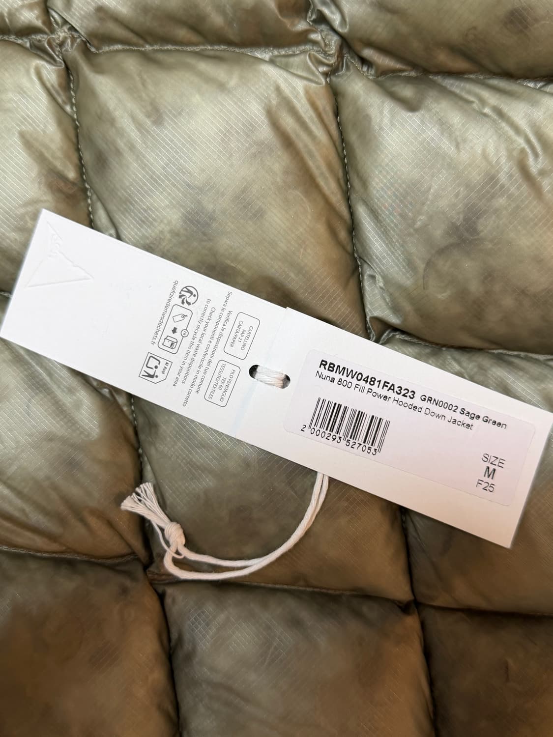 로아 누나 800 필파워 패딩 세이지 그린 상품이미지7