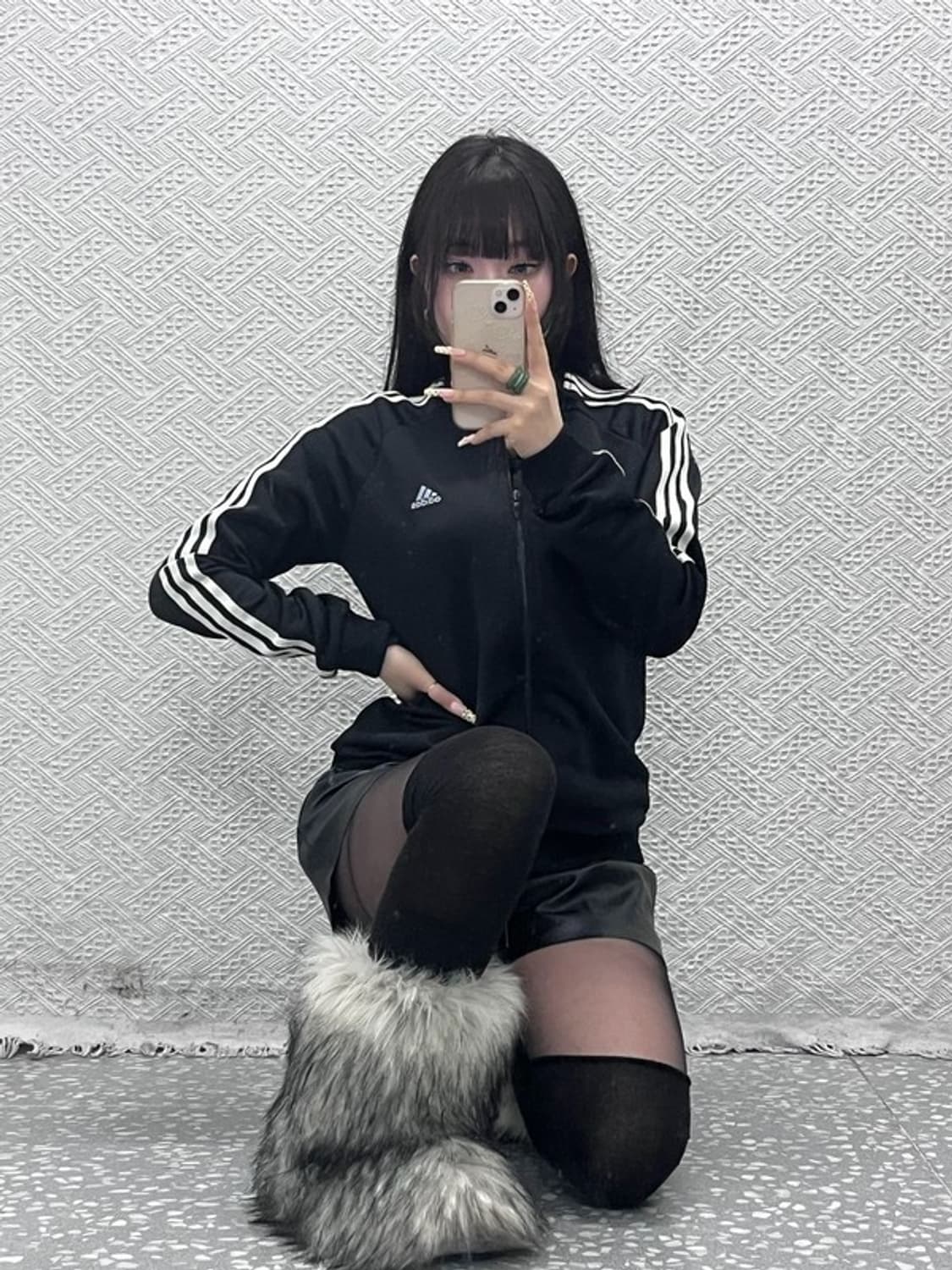 아디다스 Y2K 00's 키치 큐빅 트윙클 져지 집업 XL C10034 상품이미지1