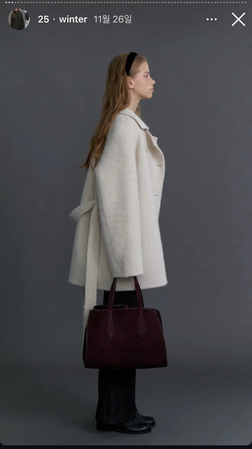 포레스트 다니엘 알파카 코트 아이보리 상품이미지3