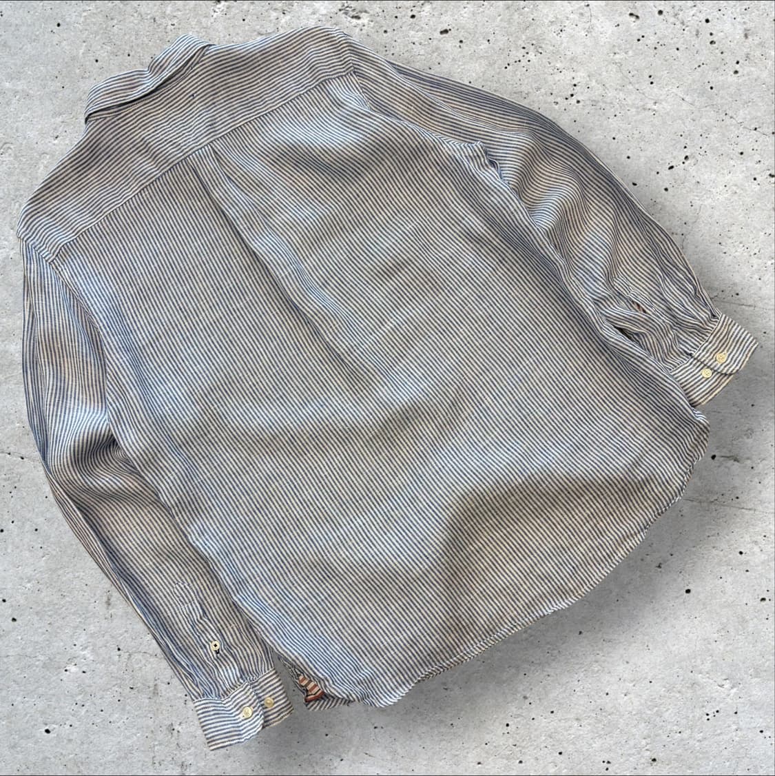 [M] 타미힐피거 레귤러핏 린넨 스트라이프 셔츠 C800 상품이미지2