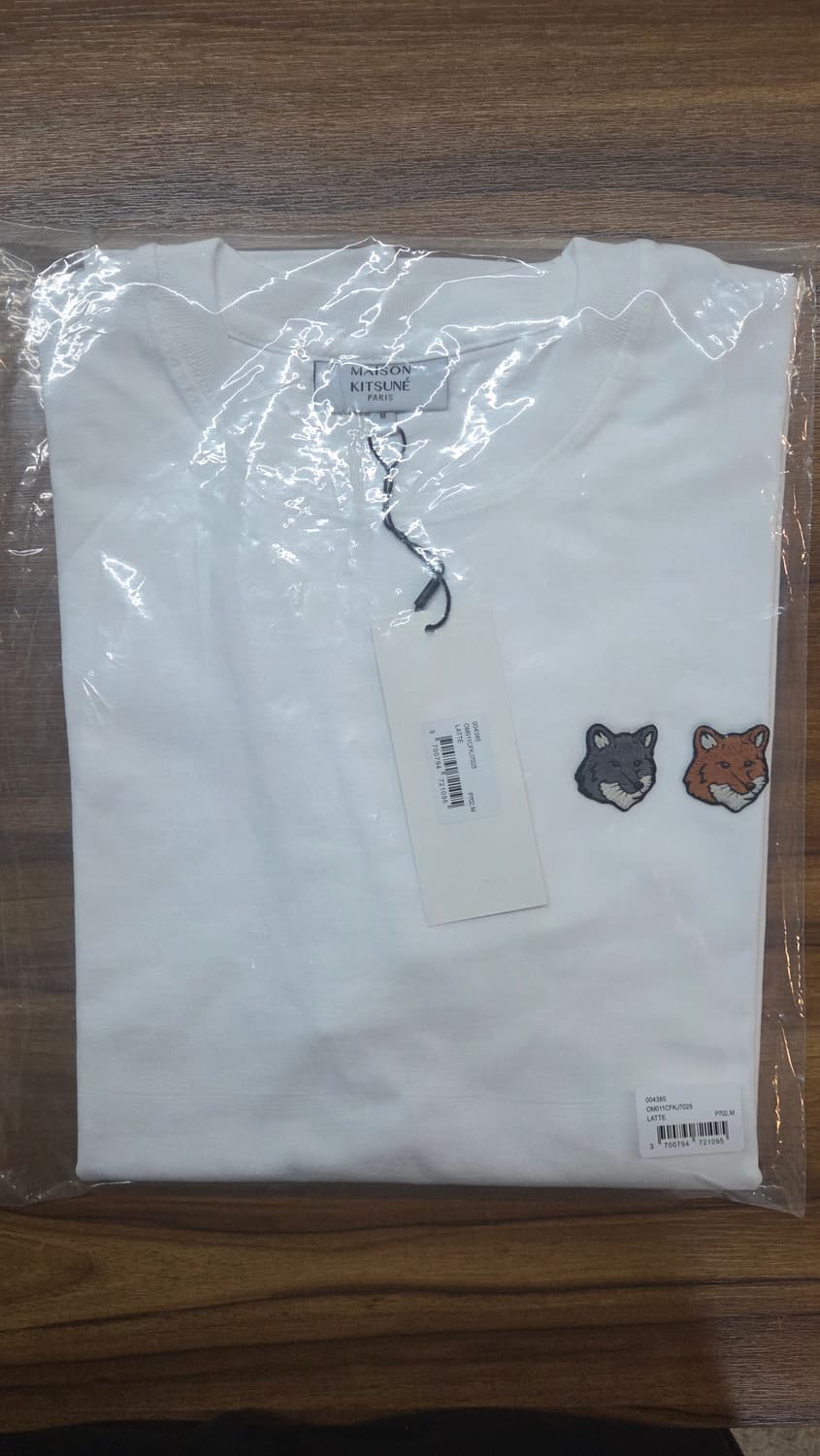 메종 더블폭스헤드 반팔티 화이트 M(새상품/정품) 상품이미지1