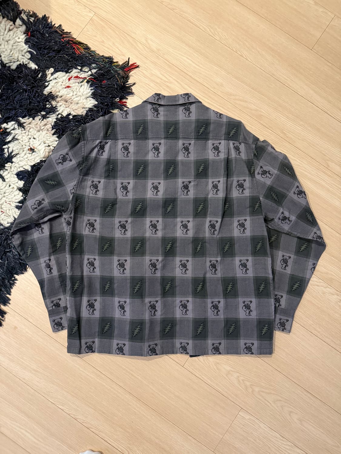 [L] 디스이즈네버댓 x 그레이트풀 데드 자카드 셔츠 퍼플 상품이미지2