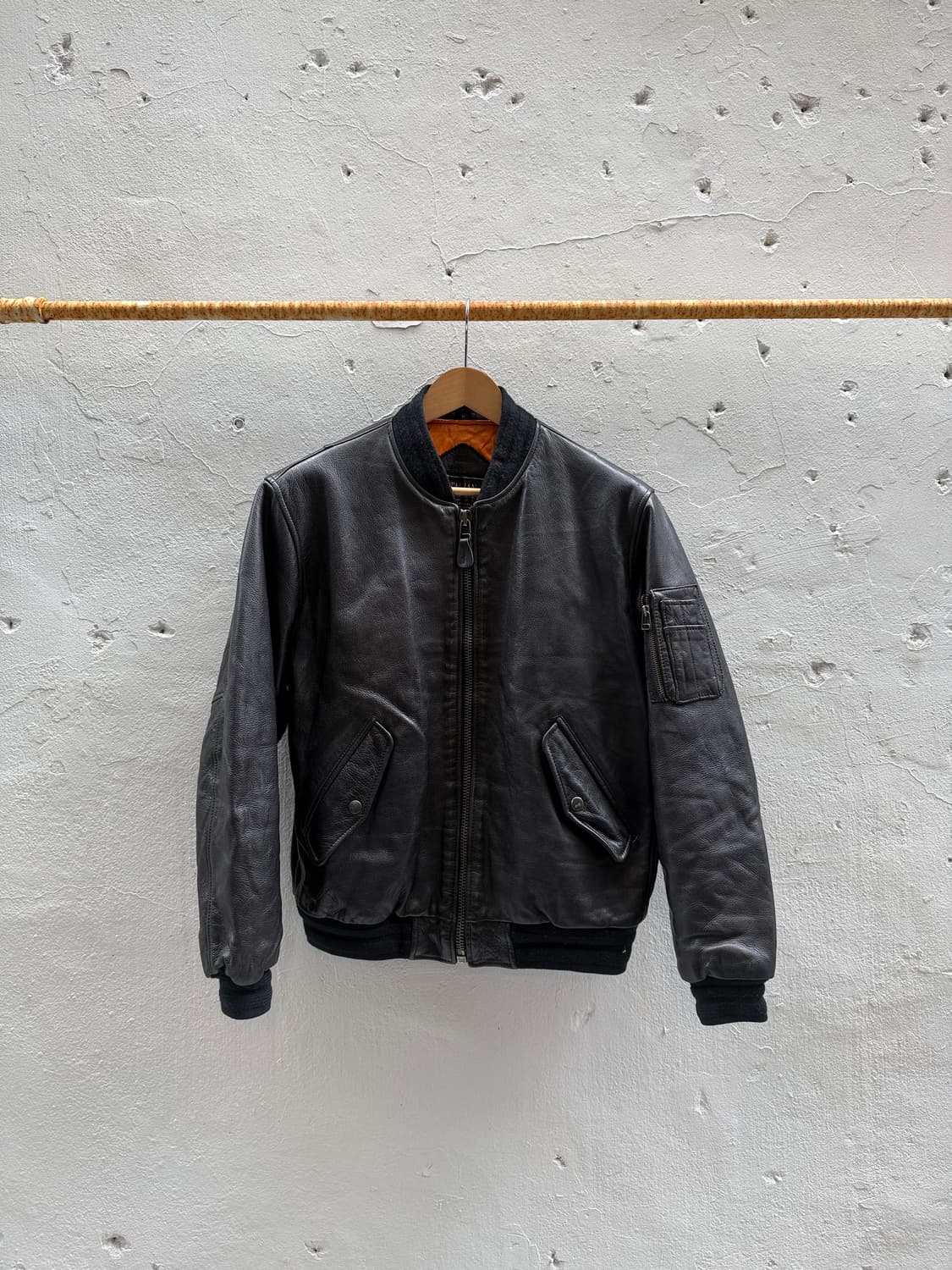 90s leather ma-1 상품이미지1