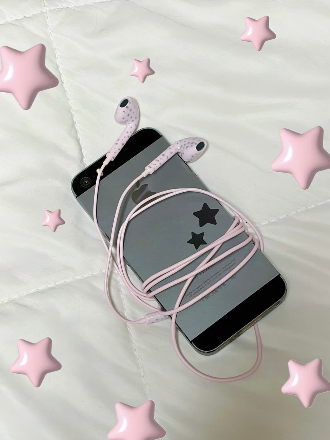얼모스트블루 별 이어폰 핑크 USB-C 새거 급 상품이미지1