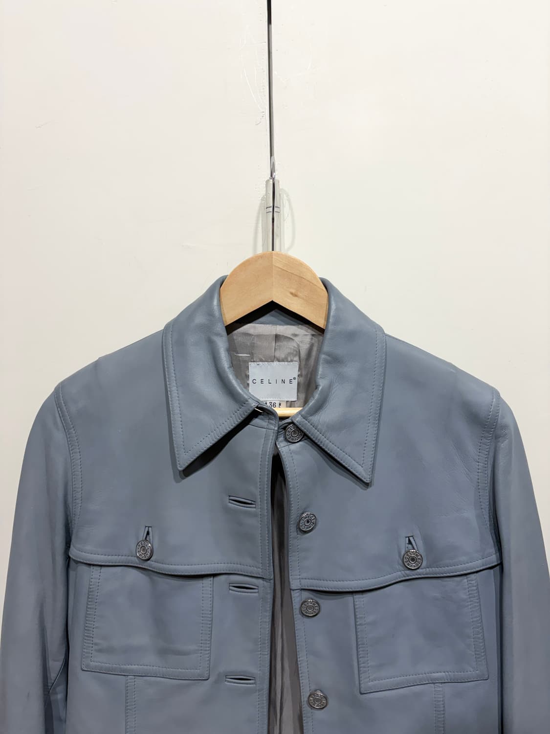 셀린느 램 스웨이드 레더 자켓 상품이미지2