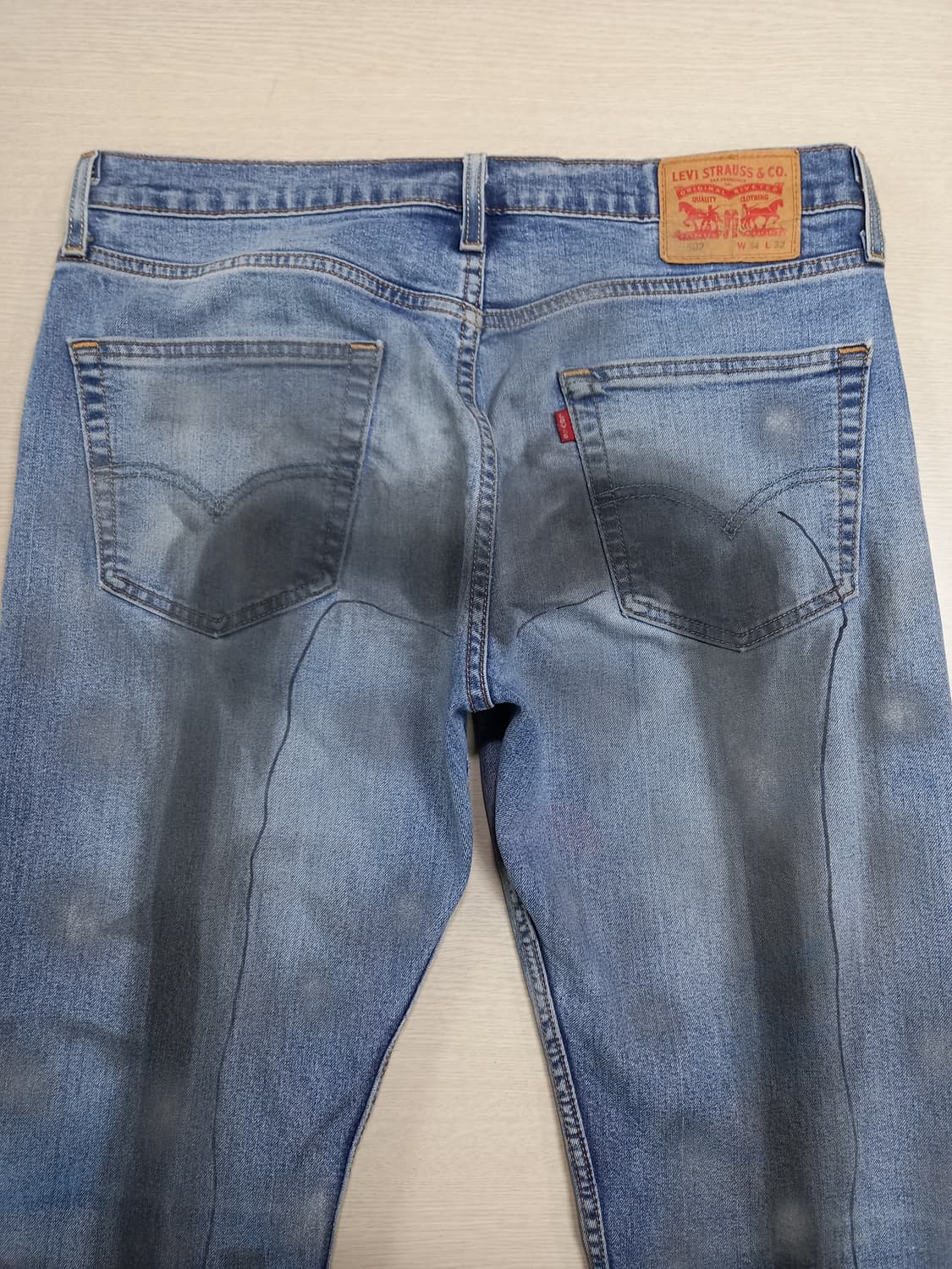 35 리바이스502 워싱 스판 슬림일자진 커스텀 35-260 상품이미지4