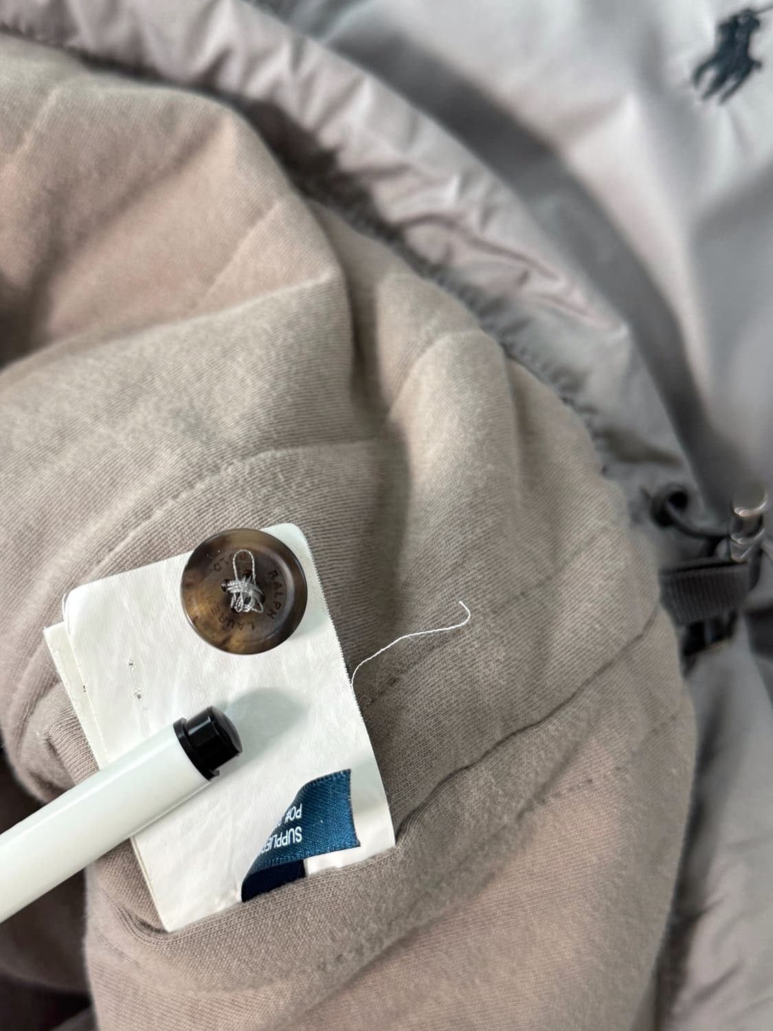 폴로 랄프로렌 00‘s 그레이 폴리쉘 블루종 봄버 점퍼 상품이미지10