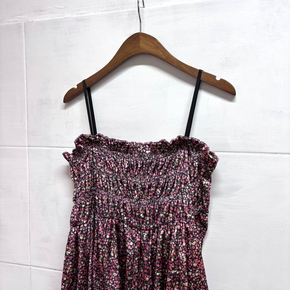 W.a.z.p 플라워 키치 벨벳 언발 셔링 캉캉 원피스 JPN 상품이미지2