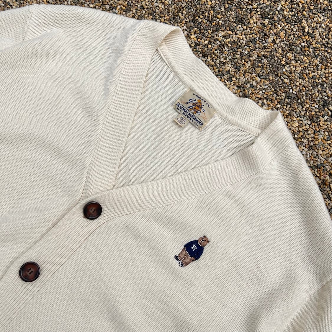 골든 베어(golden bear) 아이보리 가디건 상품이미지2