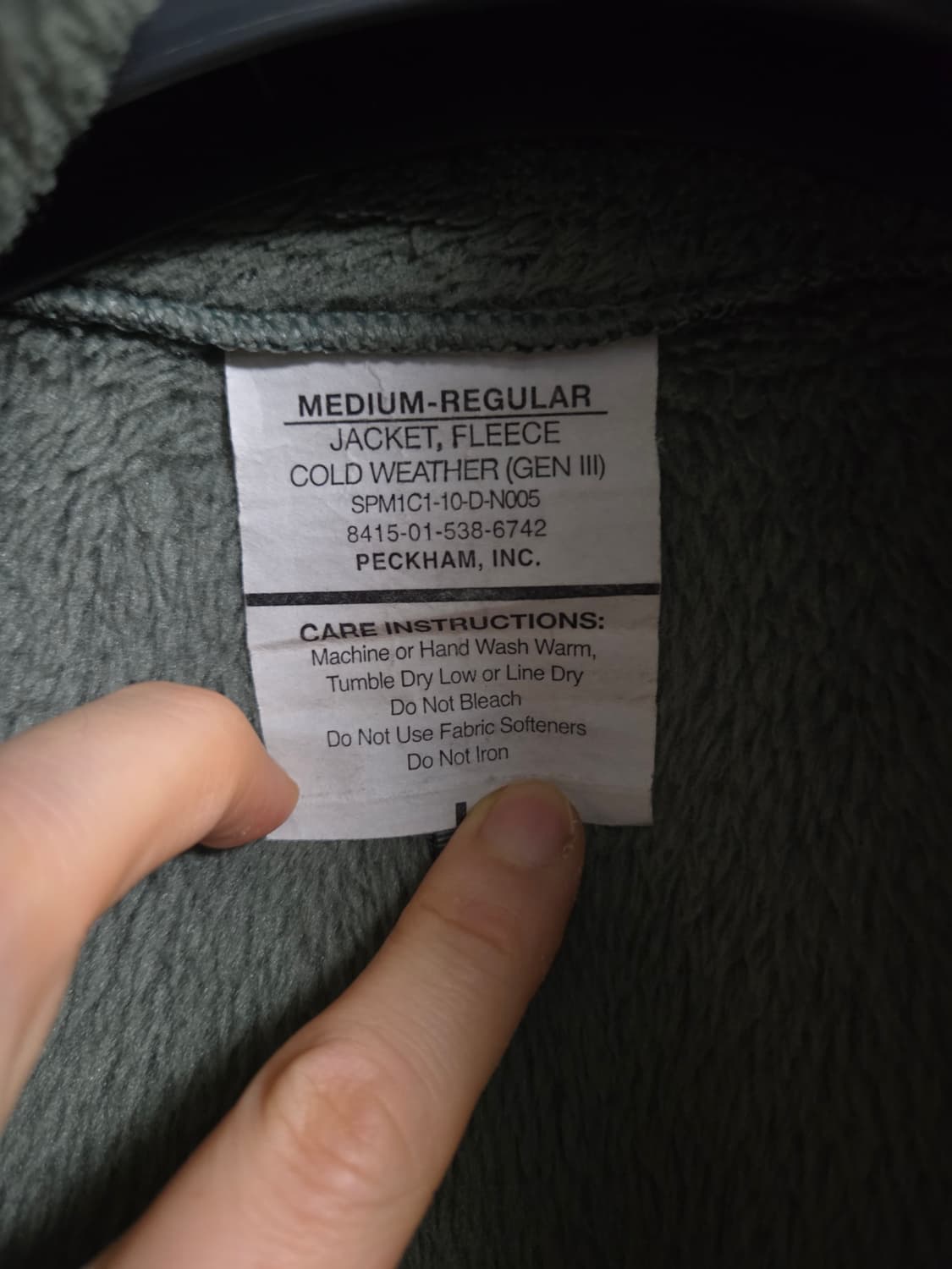 u.s Amy 오리지널 ecwcs 플리스 자켓 상품이미지3