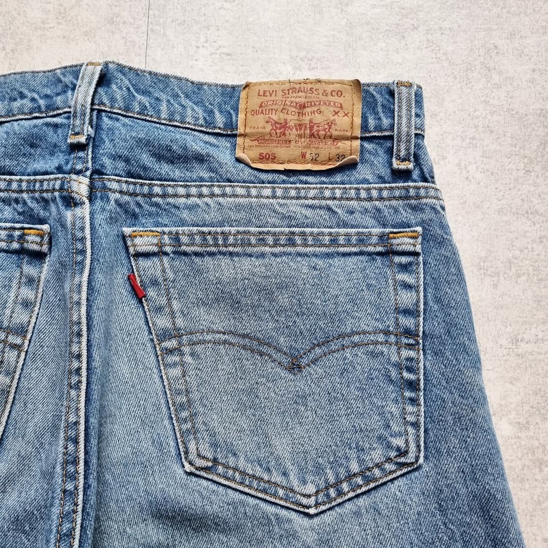 90s USA Levis 505 Cut Edge 32/30 상품이미지7
