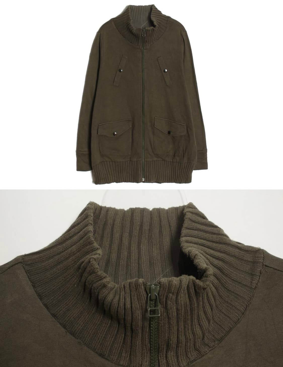 Japanese Y2k knit zipup 상품이미지2