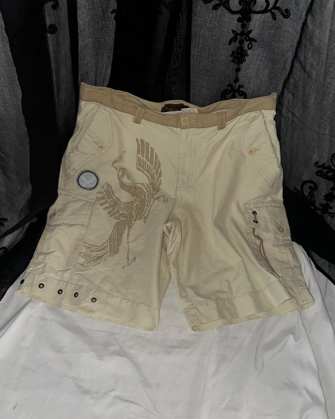 Beige cargo shorts 상품이미지2