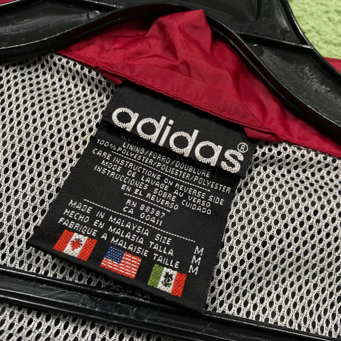 아디다스 00's 올드스쿨 후면 빅로고 반집업 우븐 상품이미지5