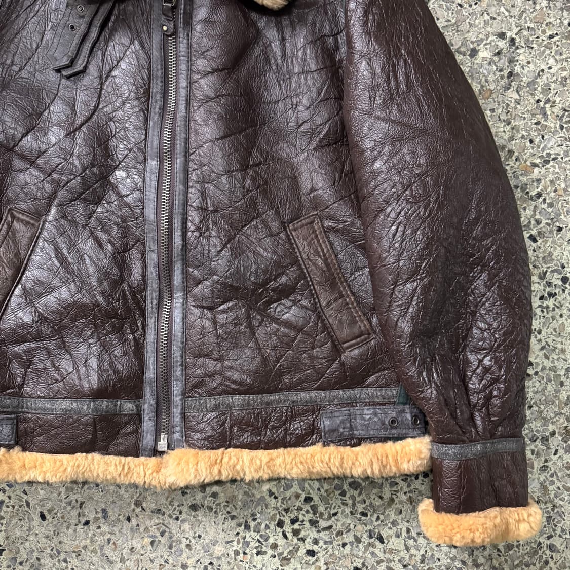 [XL] 빈티지 B3 무통 무스탕 자켓 상품이미지5