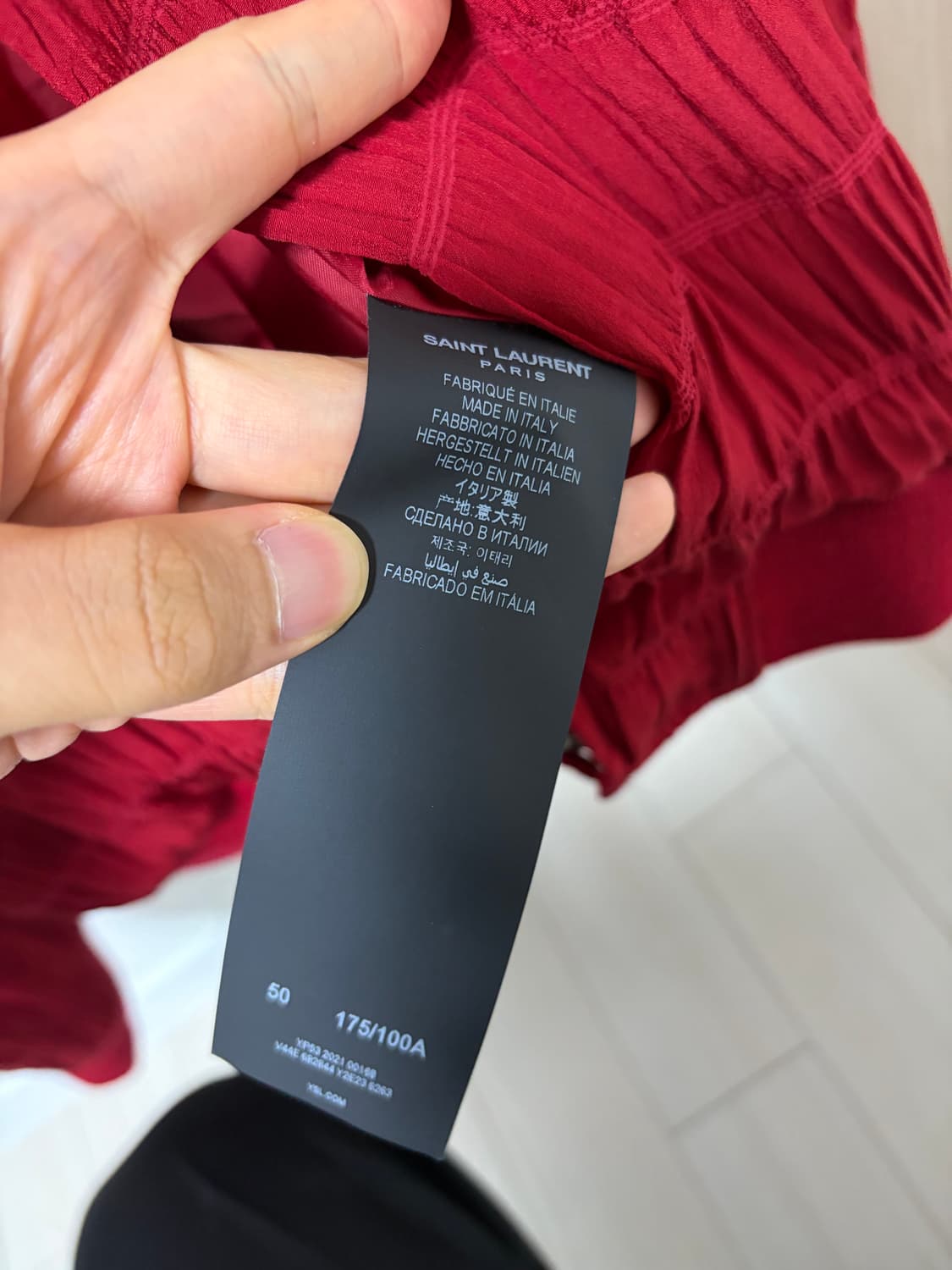 생로랑 23ss크레이프 블루종 50 상품이미지4