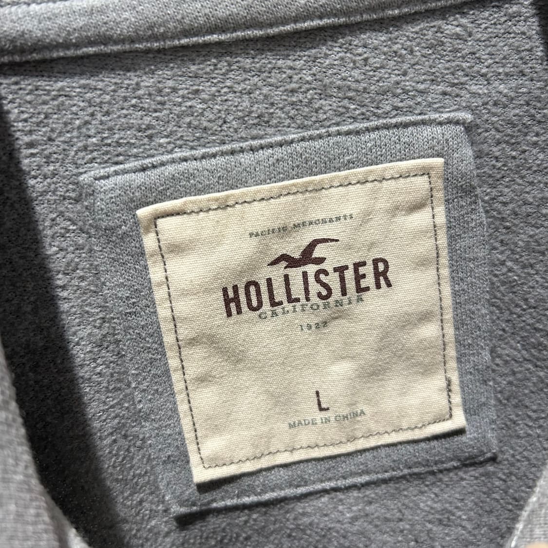 Hollister Grey Zip-Up Hoodie 상품이미지8