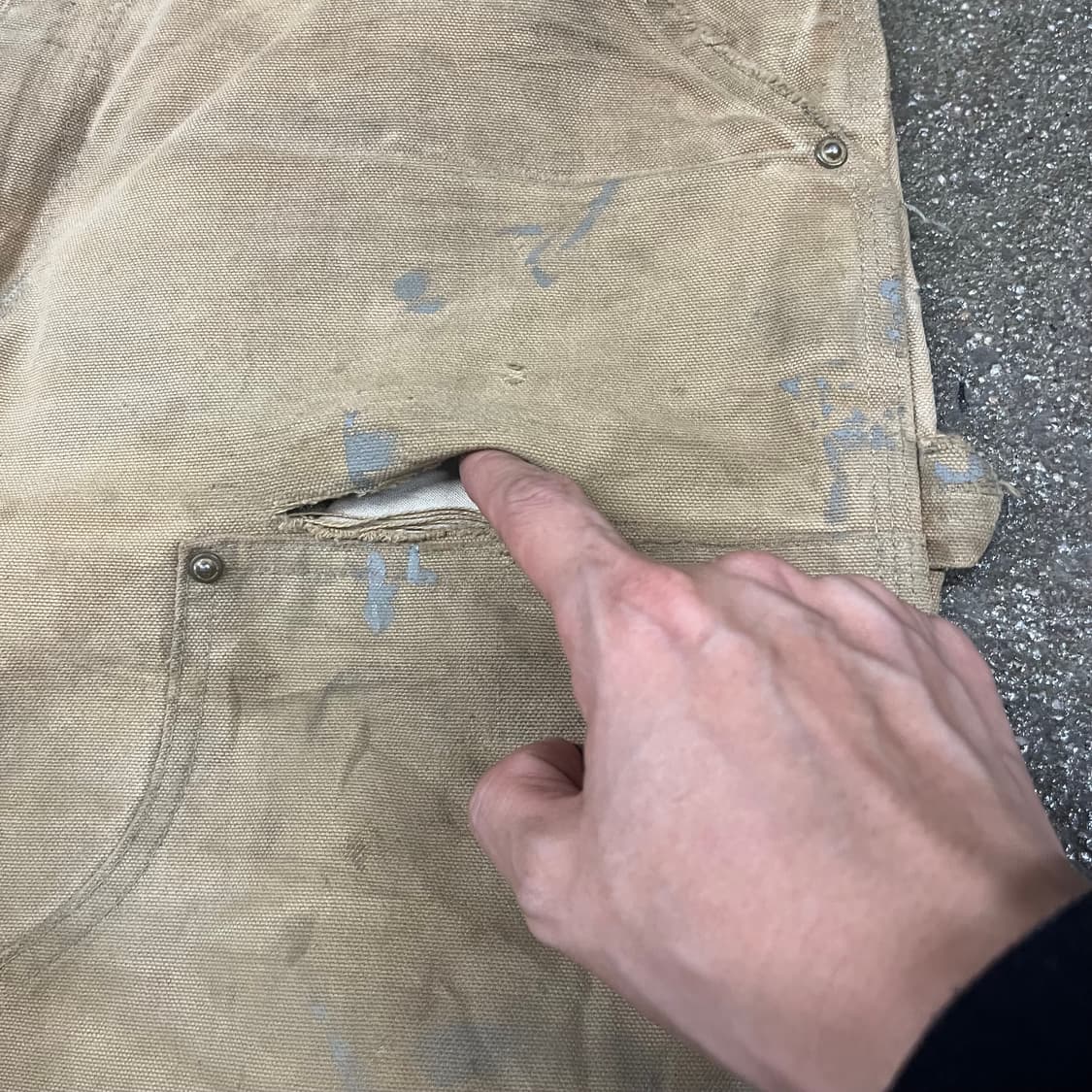 00s USA Carhartt 더블니 워크 팬츠 (34“) 상품이미지3