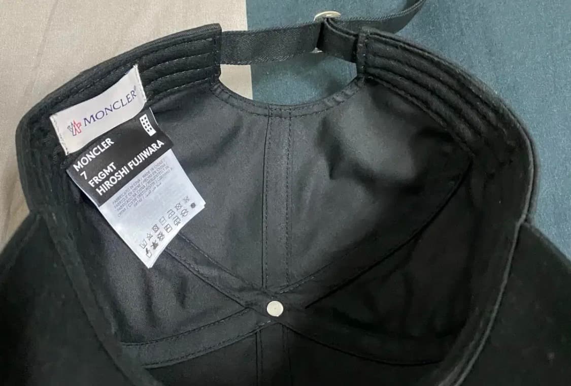 [OS] 몽클레어 X 프라그먼트 캡 블랙 상품이미지6