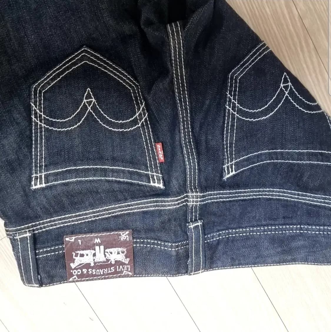 리바이스 여성 청바지 다크 워시(실측) 상품이미지4