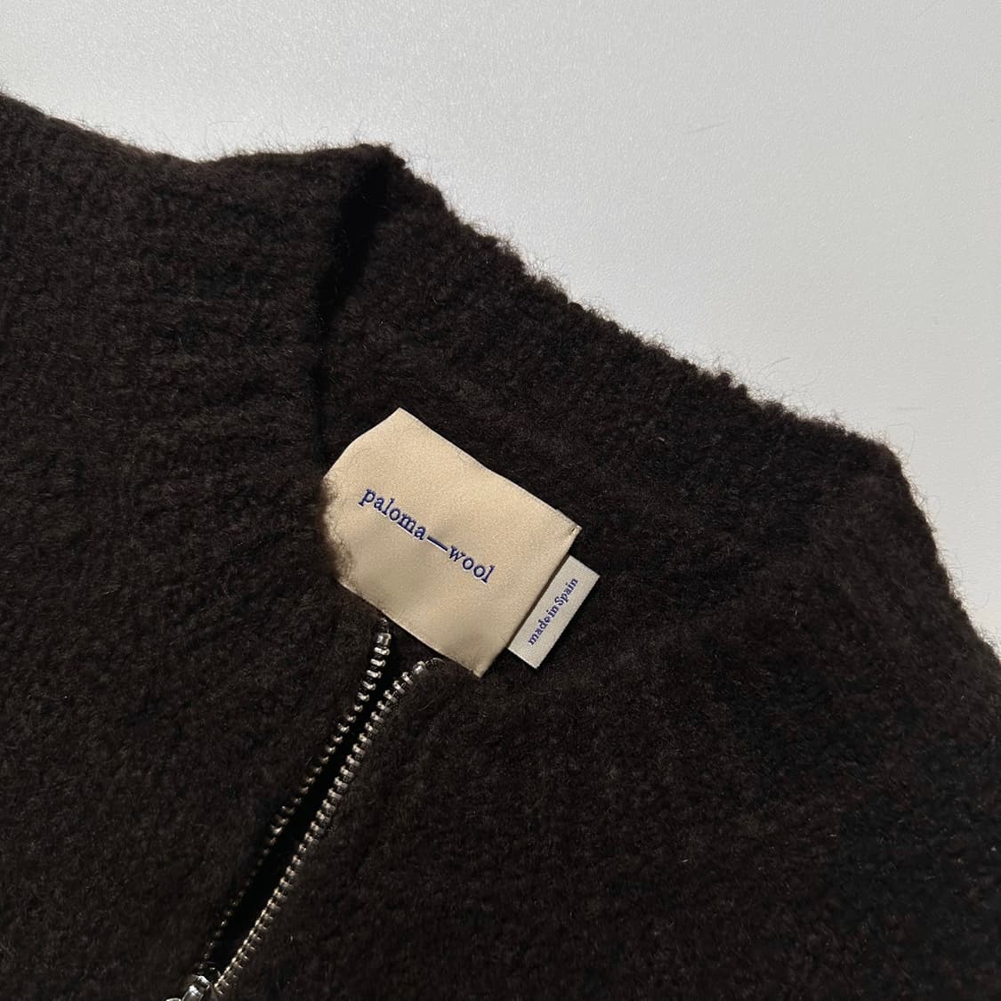 (매장판) 25fw 팔로마울 울 알파카 니트 집업  상품이미지6