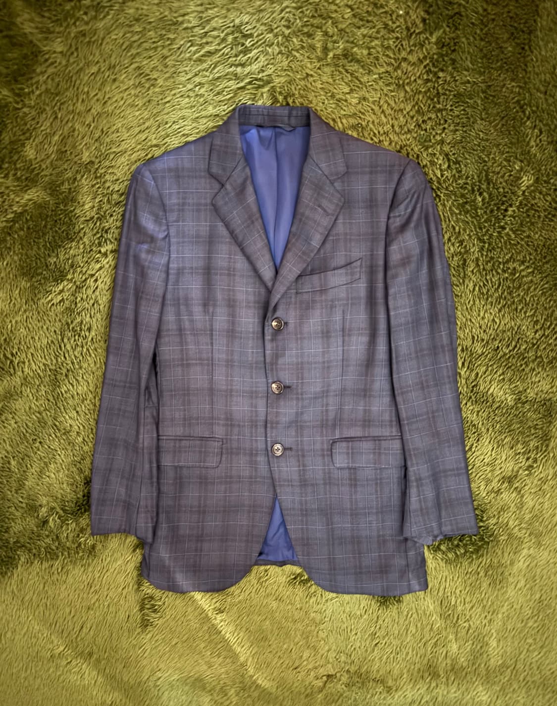 로로피아나 페브릭 재패니즈 테일러 메이드 체크 블레이저 자켓 상품이미지1