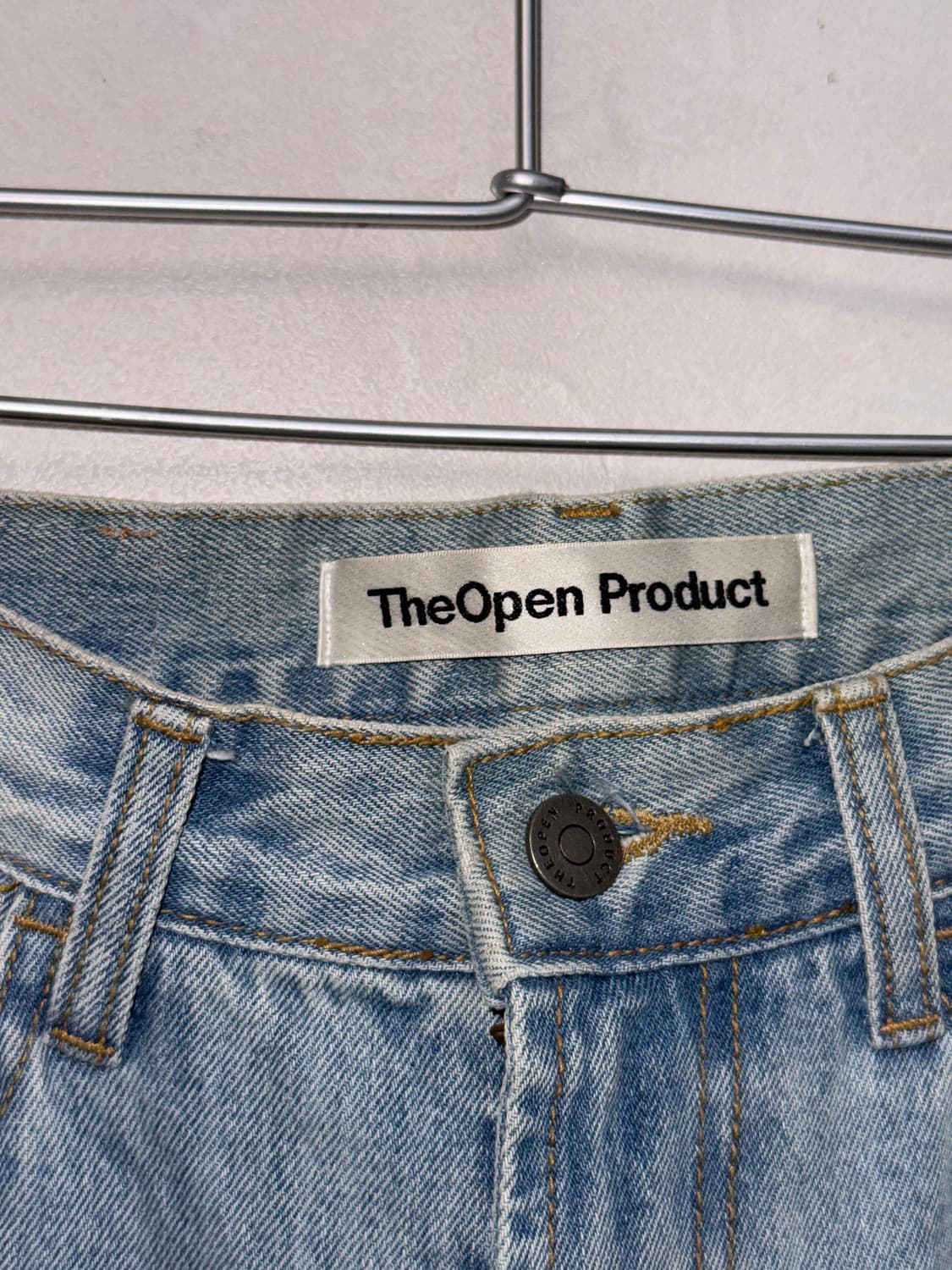 TheOpenProduct EMBROIDERED BLEACHED JEAN 상품이미지5