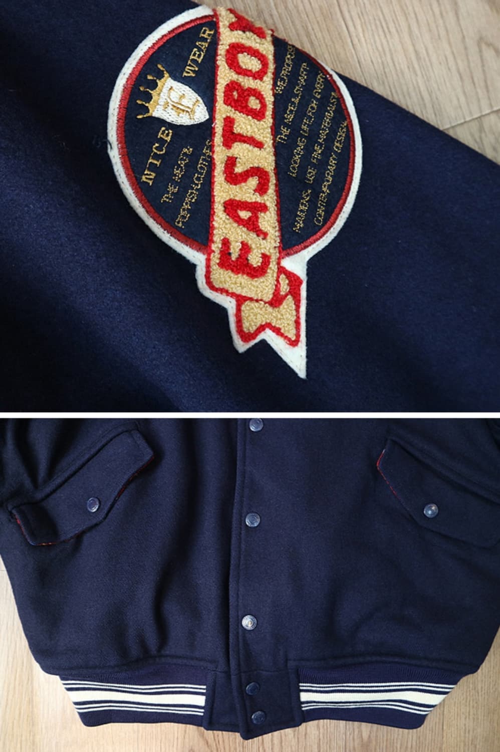 일본판 80 - 90s east boy  이스트 보이 빈티지 바시티 자켓 상품이미지4