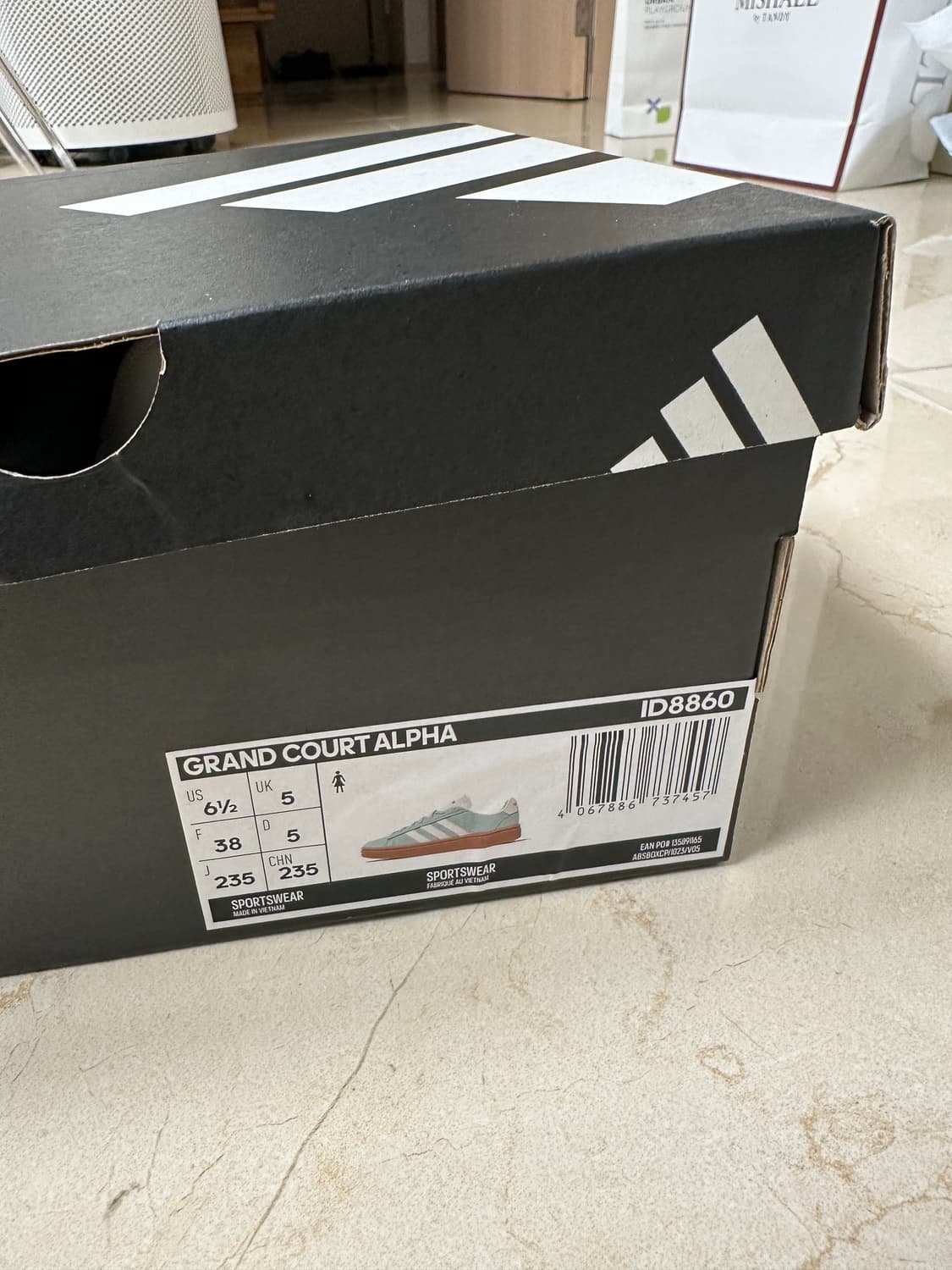 아디다스 그랜드 코트 알파 민트 235  상품이미지6