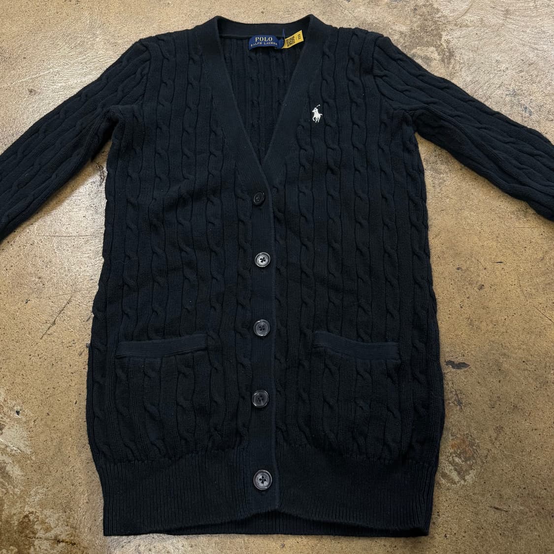 폴로 랄프로렌 블랙 니트 가디건 상품이미지3