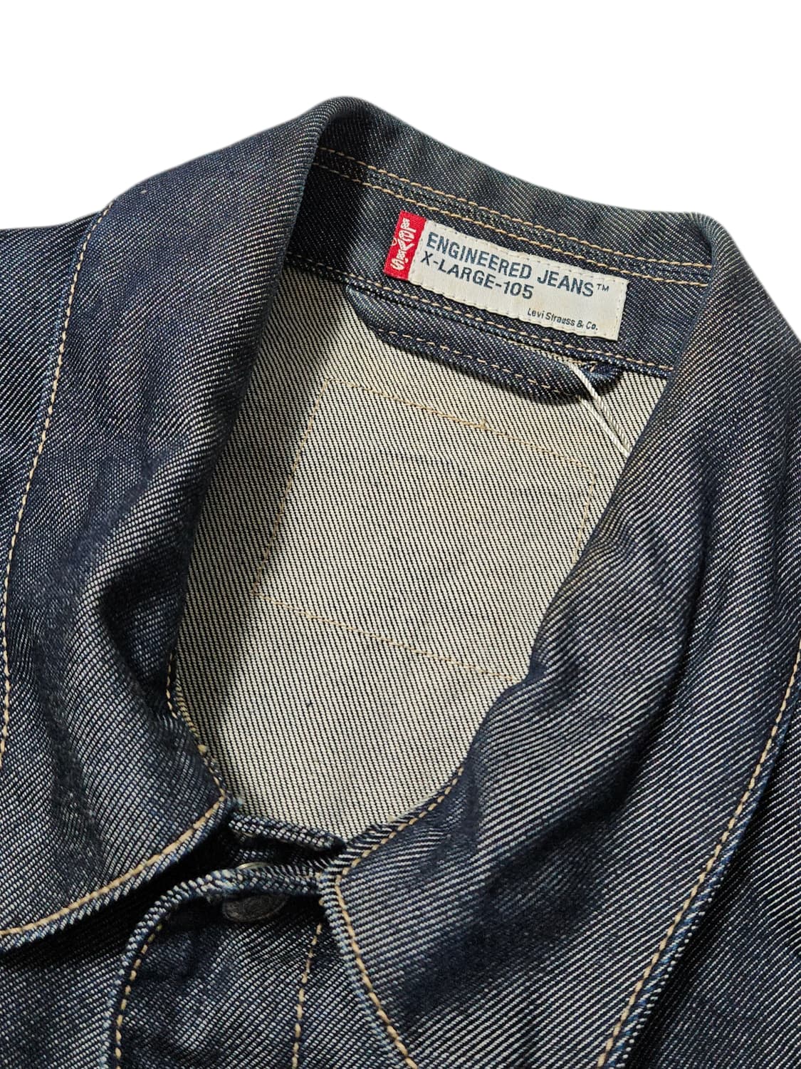 2000's 리바이스 엔지니어드 엔진 트러커 청자켓 XL 상품이미지3