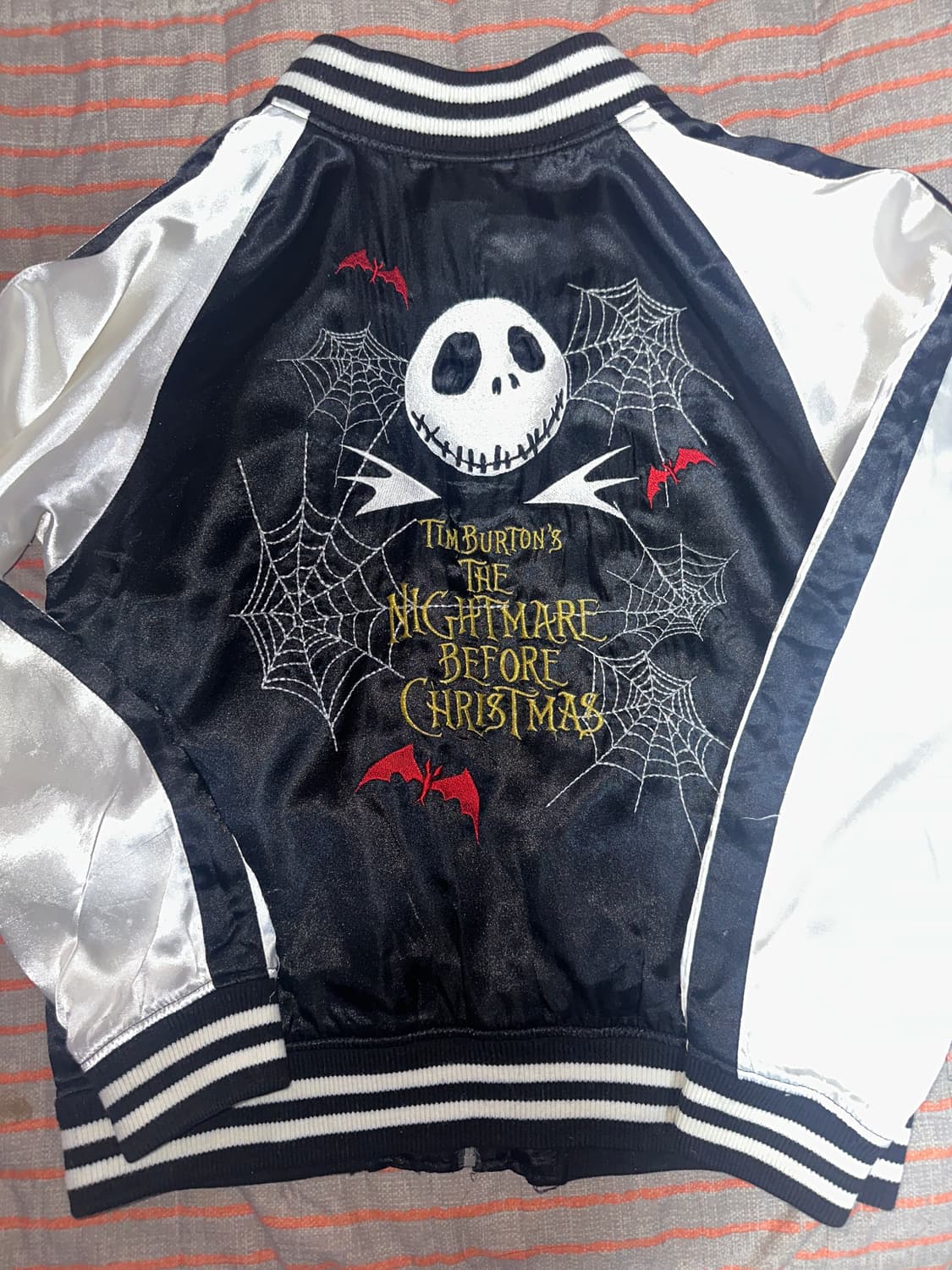 펑크 빈티지 스카쟌 후리스 자켓 점퍼 디즈니 팀버튼 크리스마스의 악몽 상품이미지2