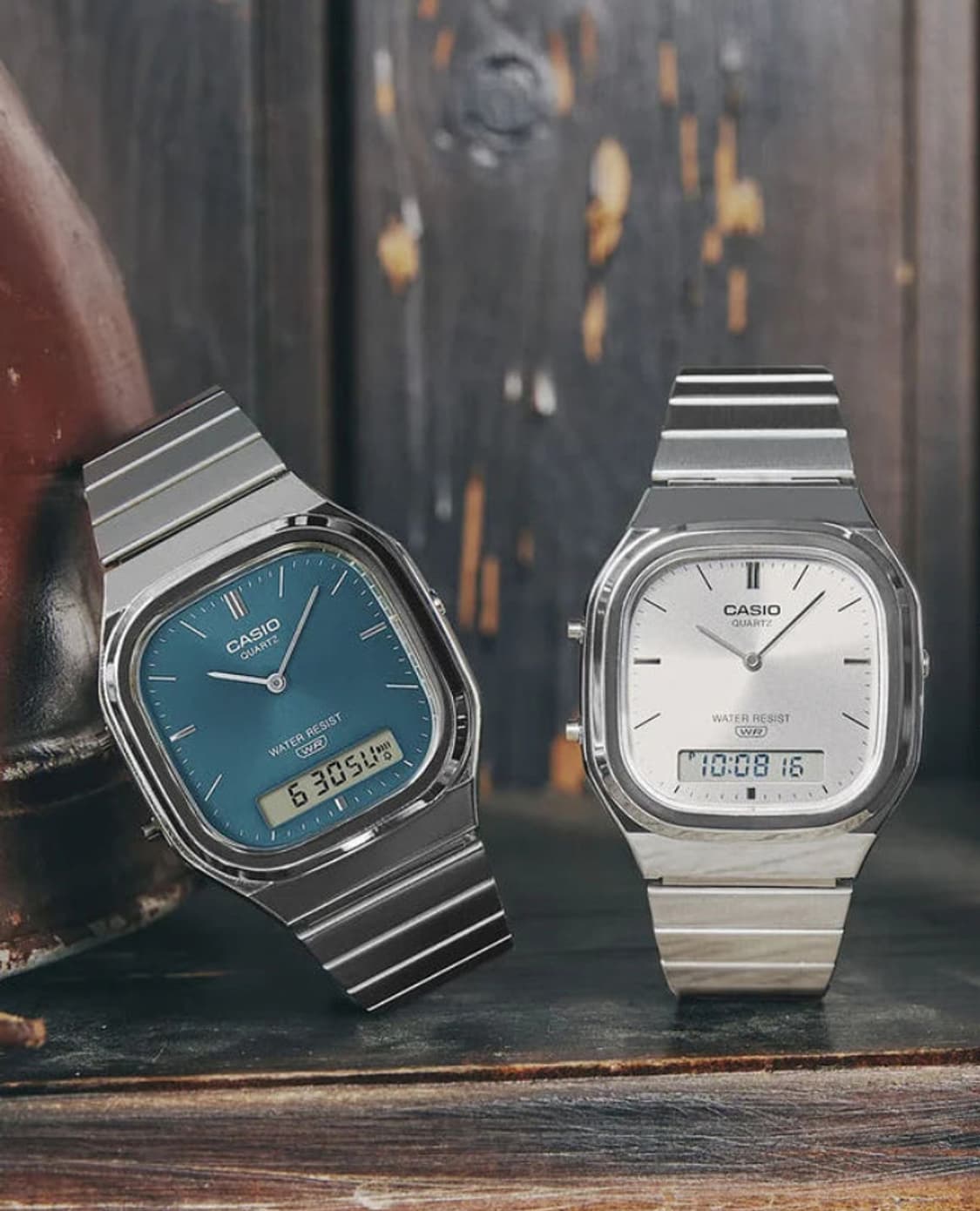 카시오 메탈 스퀘어 화이트 시계 새상품 :) 상품이미지9