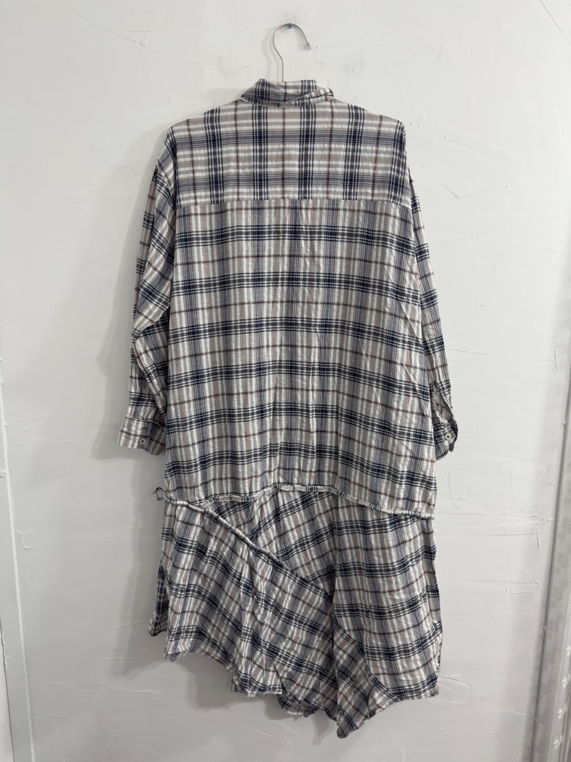 as know as pinky check long shirt 상품이미지5