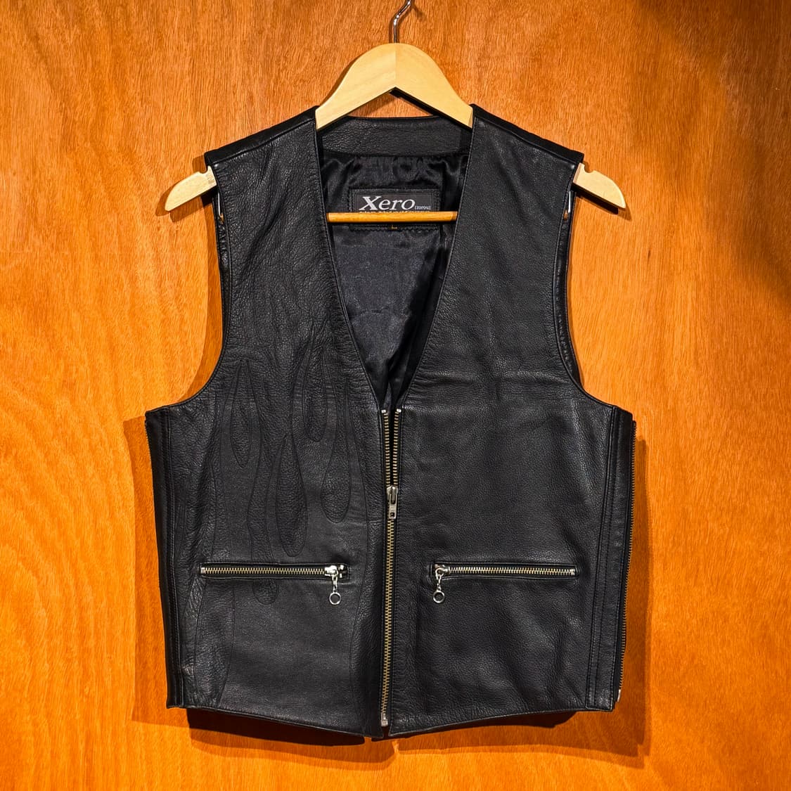 Xero 카우레더 플레임 라이딩 베스트 조끼 L 상품이미지1