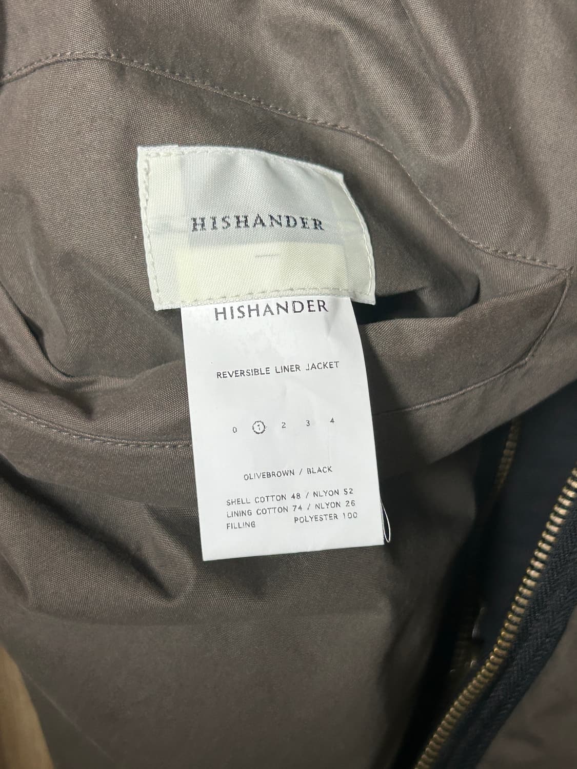 히즈핸더 리버시블 라이너 자켓 블랙 1size 상품이미지6